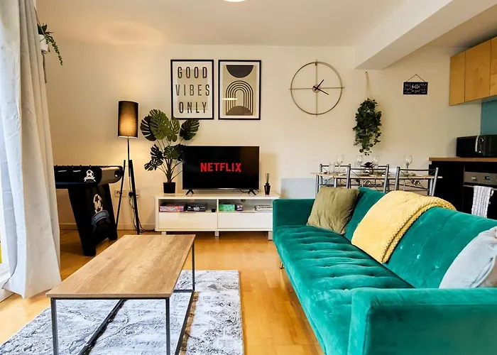 아파트 Luxury Centre Flat With Free Parking